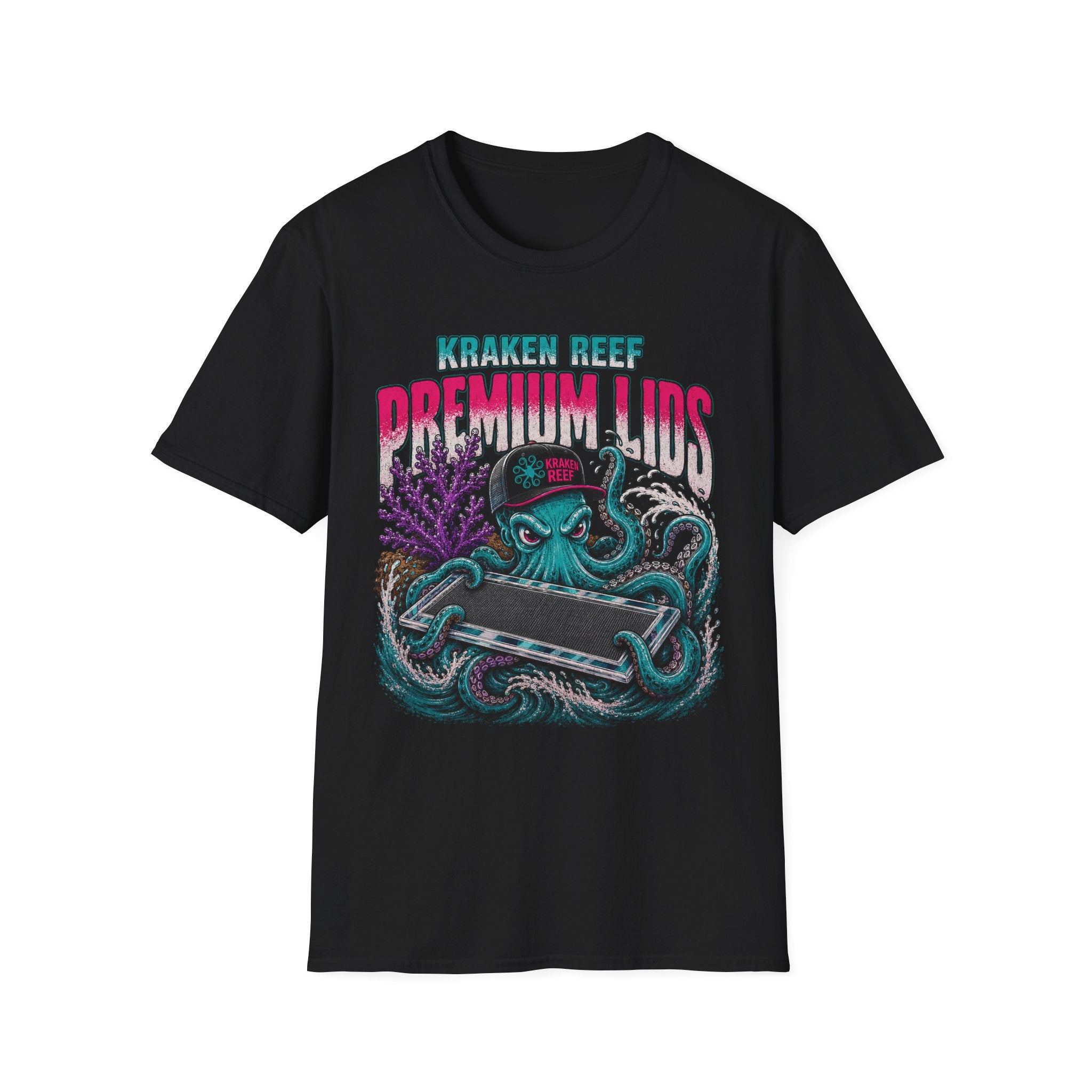 "Retro Kraken Reef Premium Lids" Graphic Tee