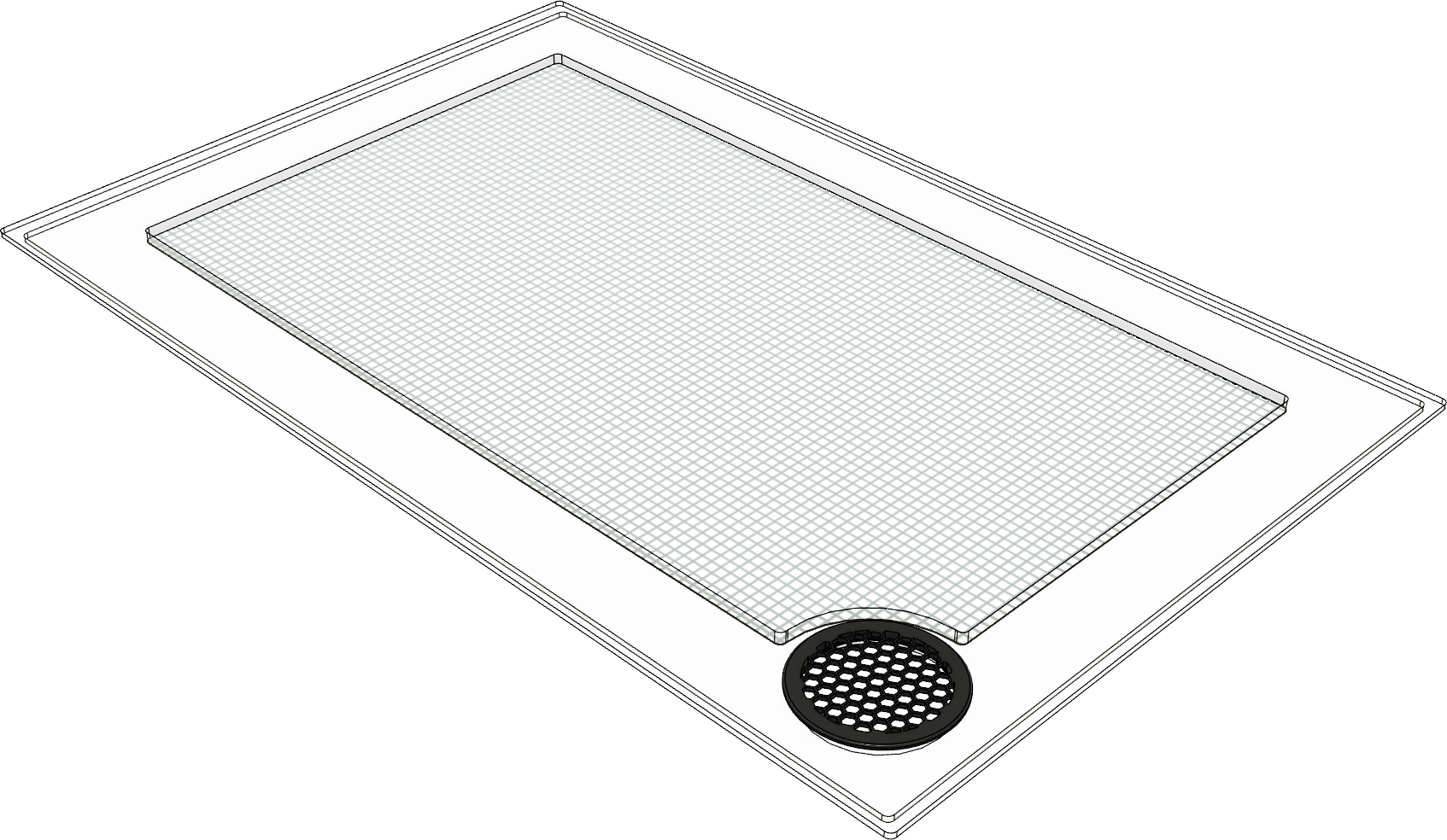 Hydra Aquatics Madeira 43 Gallon All-In-One (AIO) Lid