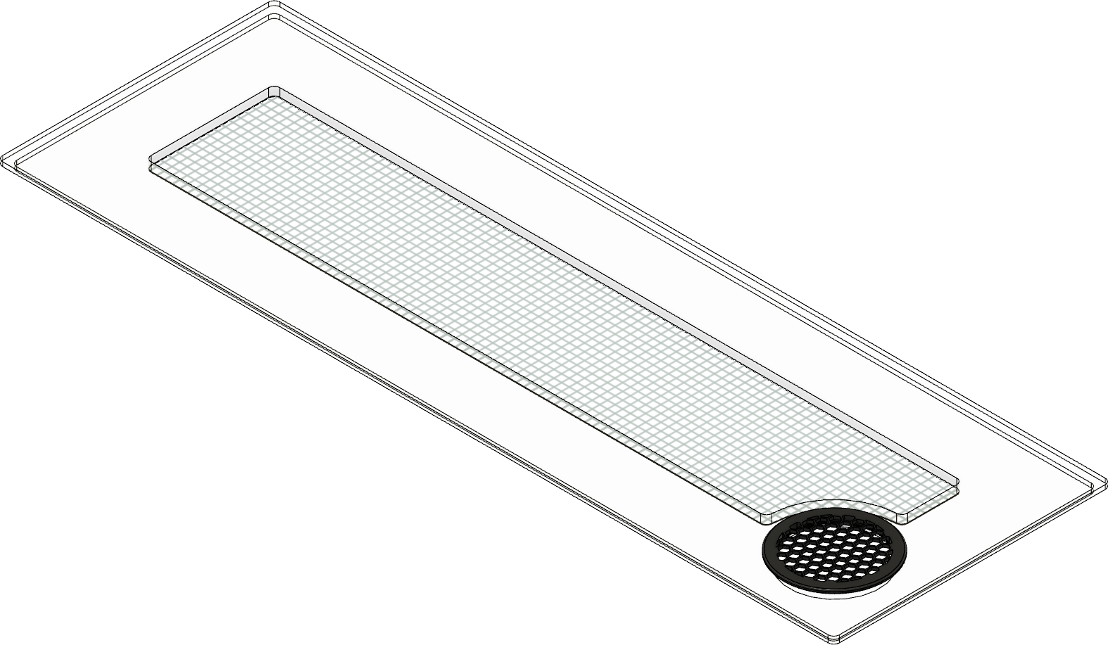 AQUATOP HCA-6G 6.5 Gallon Bookshelf Lid