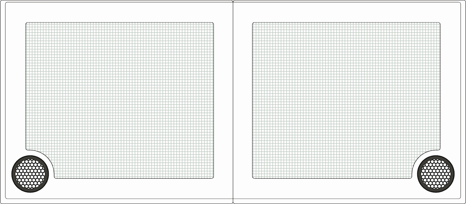 JBJ Rimless Flat Panel RF-65 Lid