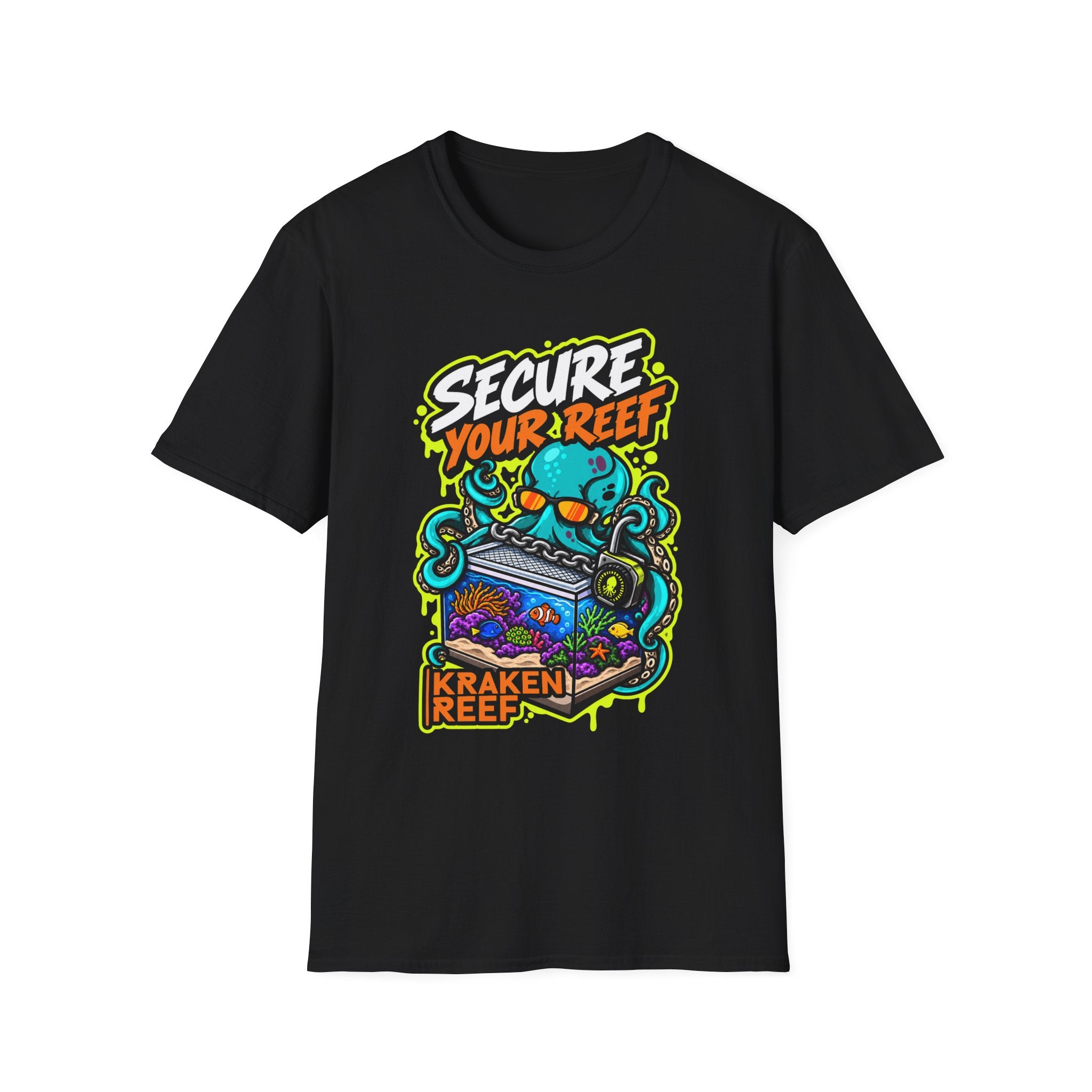 "Secure Your Reef Lock and Chain" Graphic Tee