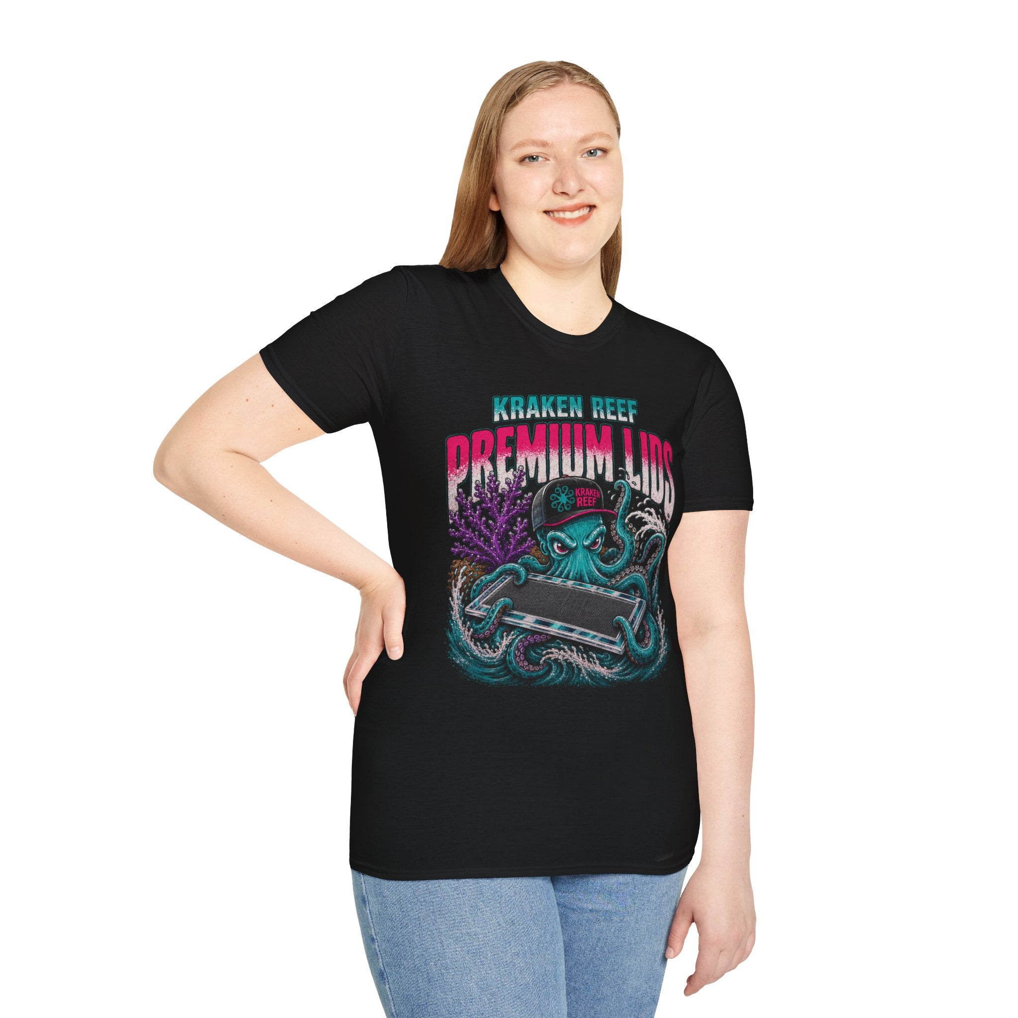 "Retro Kraken Reef Premium Lids" Graphic Tee