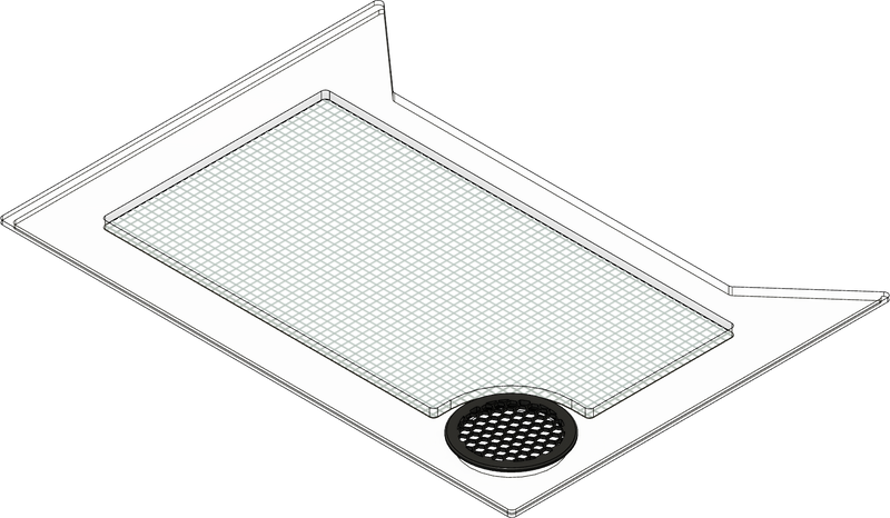 AQUATOP BFT-13 13 Gallon Vertical Bowfront Lid