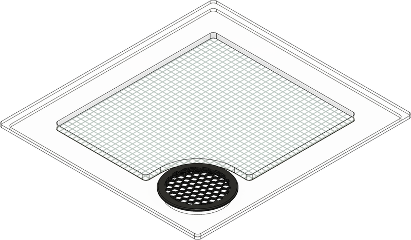 Eshopps Deskmate MARIANA Drop Off 7 Gallon Aquarium Lid