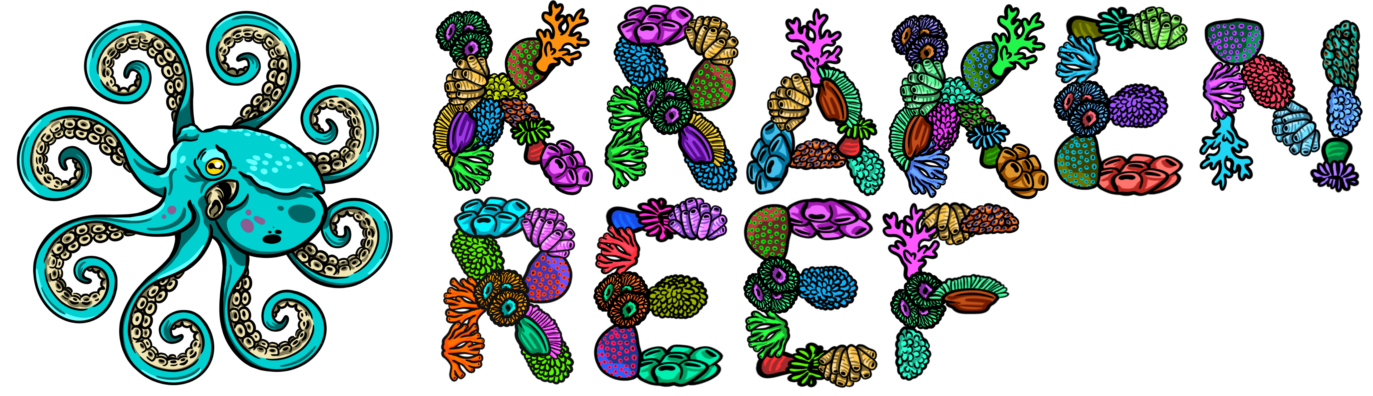 Kraken Reef Sticker Pack