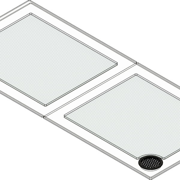 水槽 johnleeknb JBJ Rimless Flat Panel RF-65 Lid